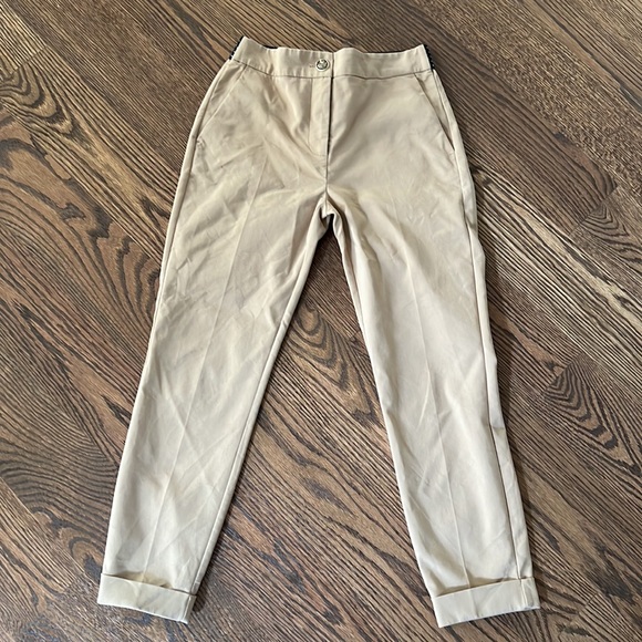 ZARA Jogger Waist Pants - M (Taupe Brown) - Picture 12 of 16